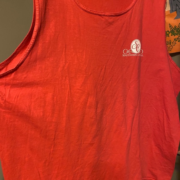 Coral colored JEEP tank top XL but more like 2X - Picture 2 of 2